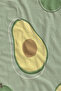 Pastel Green Avocado Abstract Patterned 70X150 Beach Towel - Cotton Bath Towel - 2