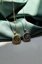 Spiral Seashell Necklace with Drop Stone Detail - 3