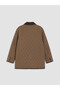 Lcw Grace Brown Velvet Shirt Collar Quilted Women's Coat - 7