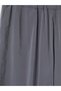 Özmarka New Season Anthracite Wide Leg Women's Trousers with Elastic Waist - 5