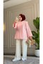 6558 - Stylish, Comfortable, Underarm Side Tie Detail, Woven Soft Fabric, Women's Poplin Shirt-Tunic - 3