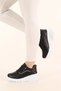 Black and White Women's Sneaker Daily Sports Shoes - 4