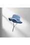 Beach Hats - Foldable sun women's wide-brimmed UV-protective bucket suitable for outdoor activities (light blue). - 2