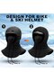 Men's fleece balaclava black windproof neck warmer ski/cycling. - 4
