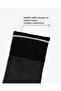 Men's Premium Seamless Summer Bamboo Herringbone Patterned Socks Black - 2