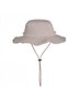 Women's UV fishing hat cotton brown. - 5