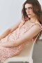 Ruffled crêpe dress