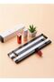 Black and White Stripe Natural Marble Tray with Black and Gold Handle - 3