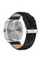 Men's Stainless Steel Watch, Black Leather Band | Tr45s - 4