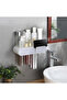 Ecoco Adhesive Magnetic Toothpaste Squeezer and Holder with 2 Cup Holders Bathroom Organizer