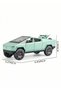 1:24 Scale Tesla Cybertruck Diecast Metal Model Car Toy with Cyberquad ATV | Pull Back Vehicle with LED Lights & Sound | Collectible Pickup Truck Display | Birthday, Eid, Christmas Gift for Ki - 2
