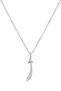 Steel - Zircon Stone - Zülfikar Silver Color Women's Necklace
