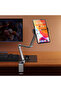 Premium Aluminum Tablet and Phone Stand, Compatible with Ipad, 4.7-12.9 Inch Compatible 360 °   Swivel Clamp Table Holder, Adjustable, Strong Clamping, T01 Flat - 2