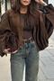Women's Oversize Premium Suede Jacket - 6