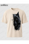 Giant Wolf Large Size Printed T-Shirt in Distinctive Colors - 2