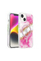 Onegif apple iphone 15 lotus glitter magsafe cover - pink