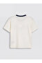 Nevavm Oval Collar Printed Boys' T-Shirt with Difference - 3