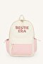 Text Printed Multi-Pocket Backpack for Girls H9256A8Ns
