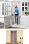 Practical Magnetic White Door Window Fly Screen Tulle 115 X 210 cm () - 5