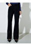 Black Solid Flared Jeans - 2