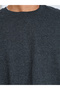 Charcoal Relaxed Fit Terry Sweatshirt - 3