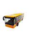 Pull and Drop Mechanism Metal Body Yellow City Bus - Realistic Design Toy Car (15 cm) - 3