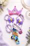 Six-Piece Children's Buckle Crown and Keychain Set - 2