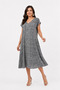 V-Neck Cotton Viscose Short Sleeve Dress