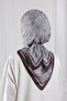 Hexagonal Patterned Soft Scarf Coffee - 6