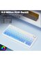 لوحة مفاتيح ميكانيكية لاسلكية F75، لوحة مفاتيح كريمية اللون مع إضاءة خلفية RGB قابلة للتبديل السريع، 81 مفتاحًا بنسبة 75% - 4