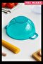 Acrylic Aquamarin Mini Rice Strainer Legume Strainer (3 Water Cups Measured) - 2