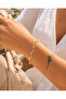 Elegant Bracelet with Gold Color Stones - 3
