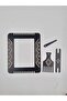 10 Pcs Wooden Mini Weaving Loom Set with Laser Engraved Pattern 3 mm Mdf Weaving Hoop and Accessories (16.5 X 13.5 cm) - 4