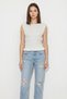 Women's Shoulder Tie Detailed Gathered Embroidered Fit Cut Knitwear White Blouse