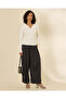 Women White V-Neck Polo Knit Pullover - 2