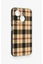 Tecno Spark Go1 Compatible Cream Plaid Patterned Silicone Case - 3