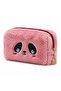 Plush Pen Holder and Makeup Bag Zippered Multi-Purpose Organizer Bag Rose - 4