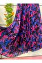 Patterned Chiffon A-Line Skirt Lined - 3