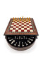 Walnut Solid Wood Chess Set, Metal Classic Model Chess Pieces, High Quality Handcrafted Chess Board and Special Chess Box