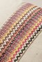 Colorful Ethnic Geometric Woven Stripe Detailed Cotton Decorative Hidden Zipper Throw Pillow Cover 42X42 cm - 5
