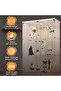 LFT HUIMEI2Y 4-Tier Glass Display Cabinet with LED&Lock, Display Case White | Double-Door Glass Showcase Lockable for Collectibles, Figures, and Decor; Curio Cabinet for Living Room, Bedroom, Office - 4