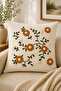 4-Piece Punch Throw Pillow Cover Set 43X43 cm – Linen Fabric Decorative Sofa Throw Pillow - 3
