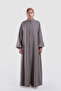 Zippered Tensel Ferace Smoke Gray - 4