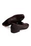 Brown Laceless Genuine Leather Men's Shoes - 3