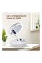 Double Sided LED Light Desk Mirror White - 2
