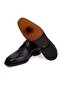 Black Color Lace-Up Genuine Leather Men's Shoes - 2