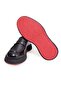 Black Color Laceless Genuine Leather Men's Shoes - 3