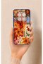 Redmi Note 15 4g Compatible Orange Lily Patterned Silicone Case