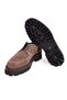 Taupe Color Lace-Up Genuine Leather Suede Men's Shoes - 3