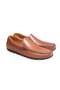 Tan Color Laceless Genuine Leather Men's Shoes